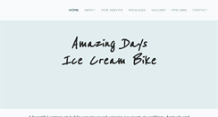 Desktop Screenshot of amazingdaysicecreambike.com